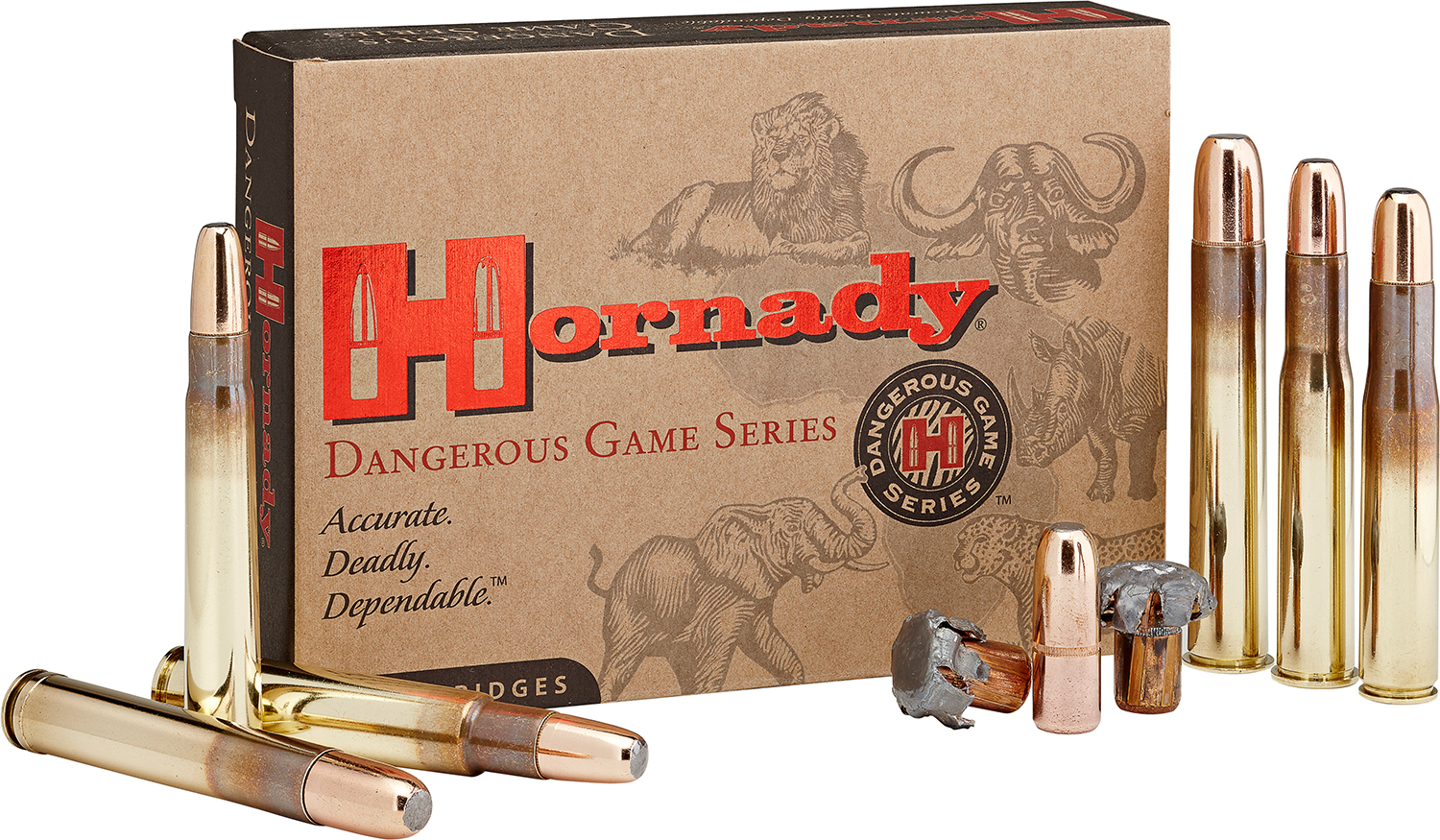 Hornady 82336 Dangerous Game 375Ruger 300gr DGX Bonded 20 Per Box/6 Case