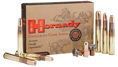 Hornady 82661 Dangerous Game  416Rigby 400gr DGX Bonded 20 Per Box/6 Case
