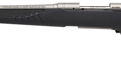 Savage Arms 57086 110 Storm 243 Win 4+1 22", Matte Stainless Metal, Gray Fixed AccuStock with Accufit, Left Hand