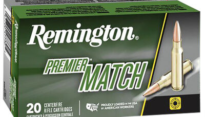 Remington Ammunition 27686 Premier Match 223Rem 77gr Sierra MatchKing BTHP 20 Per Box/10 Case