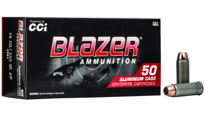 CCI 3584 Blazer Handgun 45Colt 200gr Jacketed Hollow Point 50 Per Box/20 Case