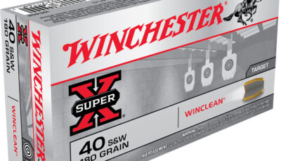 Winchester Ammo WC402 Super X 40S&W 180gr Winclean Brass Enclosed Base 50 Per Box/10 Case