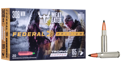 Federal P308TC2 Premium  308Win 165gr Trophy Copper 20 Per Box/10 Case