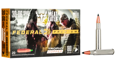 Federal P3006TC1 Premium  30-06Springfield 180gr Trophy Copper 20 Per Box/10 Case