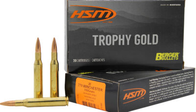 HSM 270150VLD Trophy Gold Extended Range 270 Win 150 gr Berger Hunting VLD Match 20 Per Box/ 20 Case