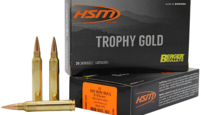 HSM 300WM210VLD Trophy Gold Extended Range 300 Win Mag 210 gr Berger Hunting VLD Match 20 Per Box/ 20 Case