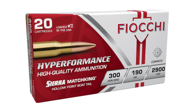 Fiocchi 300WMMKE Hyperformance Compete 300Win Mag 190gr Sierra MatchKing BTHP 20 Per Box/10 Case
