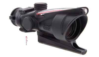Trijicon 100213 ACOG  Black Hardcoat Anodized 4x32mm Illuminated Red Triangle Post Reticle
