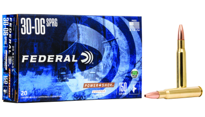 Federal 308150LFA Power-Shok Copper 308Win 150gr Copper Hollow Point 20 Per Box/10 Case
