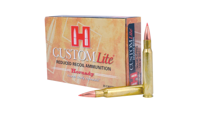 Hornady 81066 Custom Lite 30-06Springfield 125gr Super Shock Tip 20 Per Box/10 Case