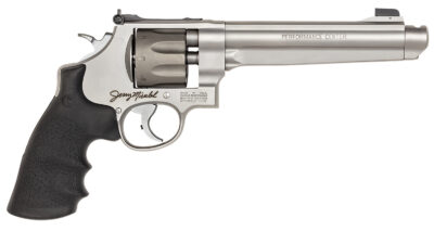 Smith & Wesson 170341 Model 929 Performance Center  9mm Luger 6.50" Stainless Barrel, 8rd Titanium Cylinder, Matte Stainless Steel N-Frame, Chromed Teardrop Hammer, Jerry Miculek Signature