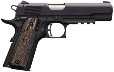 Browning 051816490 1911-22 Black Label Full Size Frame 22 LR 10+1, 4.25" Stainless Steel Barrel, Matte Black Serrated Slide & Polymer Frame w/Beavertail & Picatinny Rail