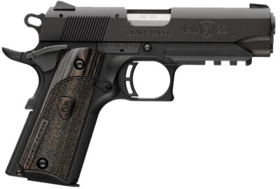 Browning 051817490 1911-22 Black Label Compact 22 LR 10+1, 3.63" Stainless Steel Barrel, Matte Black Serrated Slide & Polymer Frame w/Beavertail & Picatinny Rail
