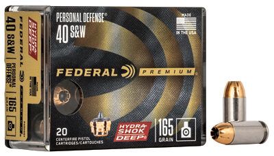 FED HYDSHK DP 40S&W 165GR JHP 20/200