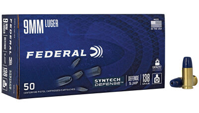 FED SYN DEF 9MM 138GR SJHP 50/500