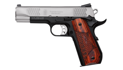 SMITH AND WESSON SW1911SC 45A 4.25" SS NS E-SER
