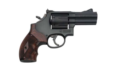 SMITH AND WESSON 586 357MAG L-COMP BL/WD 3" 7RD