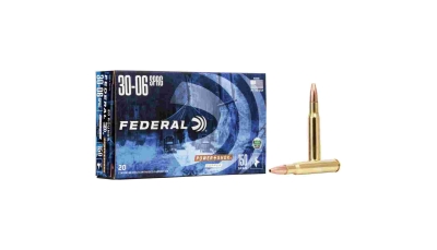 Federal Copper Power-Shok Rifle Ammunition .30-06 Sprg150 gr CHP 2910 fps 20/ct
