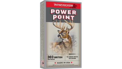 Winchester Super-X Power Point Rifle Ammunition .303 British 180 gr. PSP 2460 fps 20/ct