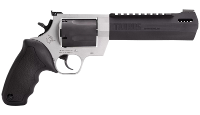 Taurus 2460065RH Raging Hunter  460 S&W Mag 5rd 6.75" Matte Black Oxide Barrel & Cylinder Matte Stainless Steel Frame Black Rubber  with Integrated Cushion Insert Grip