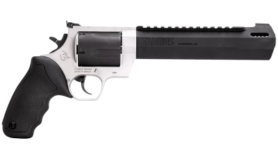 Taurus 2460085RH Raging Hunter  460 S&W Mag 5rd 8.37" Matte Black Oxide Cylinder & Barrel Matte Stainless Steel Frame Black Rubber with Integrated Cushion Insert Grip