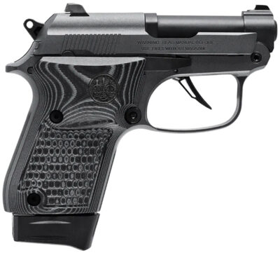 Beretta USA J20X22R8 20X Bobcat You're On Your Own 22 LR 8+1 2.40" Black Steel Barrel, Gray Cerakote ELS/Serrated Steel Slide, Black Polymer Frame w/Beavertail, Helica Texture Grip