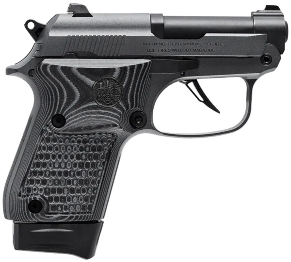 Beretta USA J20X22R8 20X Bobcat You're On Your Own 22 LR 8+1 2.40" Black Steel Barrel, Gray Cerakote ELS/Serrated Steel Slide, Black Polymer Frame w/Beavertail, Helica Texture Grip