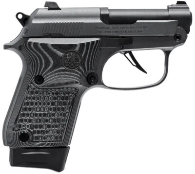 Beretta USA J20X22R8M2 20X Bobcat You're On Your Own  22 LR 8+1 2.40" Black Steel Barrel, Silver Cerakote ELS/Serrated Steel Slide, Black Polymer Frame w/Beavertail, Helica Texture Grip