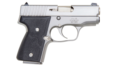 Kahr Arms M9093A MK *CA Compliant 9mm Luger Caliber with 3" Barrel, 6+1 or 7+1 Capacity, Overall Matte Stainless Steel Finish, Serrated Slide & Textured Wraparound Black Nylon Grip