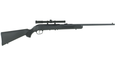 Savage Arms 40061 64 FLXP 22 LR Caliber with 10+1 Capacity, 21" Barrel, Matte Blued Metal Finish & Matte Black Synthetic Stock Left Hand (Full Size) Includes 4x15mm Scope