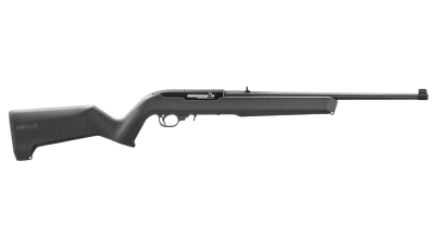 Ruger 31223 10/22  Carbine 22 LR 10+1 18.50" Satin Black Stainless Steel Barrel, Drilled & Tapped Stainless Steel Receiver, Black Textured Magpul MOE X-22 w/M-LOK Synthetic Stock