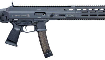 Global Ordnance LLC 810091157947 Grand Power Stribog SP9A1 9mm Luger 30+1 Black Picatinny Rail, Black Polymer Grip