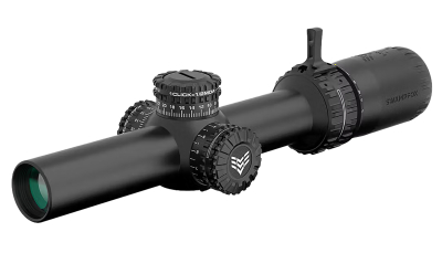 Swampfox Optics ARH16241-GM Arrowhead Black 1-6x24mm 30mm Tube Guerrilla Dot MOA Green Reticle