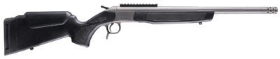 CVA HR4439S Scout Takedown 35 Whelen 1rd 22" Stainless Fluted Threaded Barrel, Stainless Steel Receiver w/Picatinny Rail, Adj Comb & LOP Black Synthetic Stock