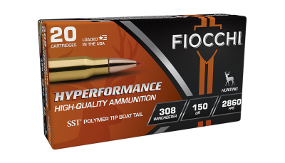 Fiocchi 308HSA Hyperformance  308Win 150gr Super Shock Tip 20 Per Box/10 Case