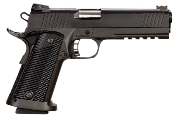 Rock Island 51679 Tac Ultra FSHC 9mm Luger Caliber with 5" Barrel, 17+1 Capacity, Overall Black Parkerized Finish Steel, Picatinny Rail/Beavertail Frame, Serrated Slide & Black G10 Grip