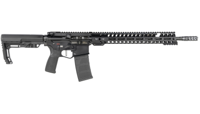 Patriot Ordnance Factory 00856 Renegade +  5.56x45mm NATO 16.50" 30+1 Black Hard Coat Anodized Black Nitride 6 Position MFT Stock Black Polymer Grip