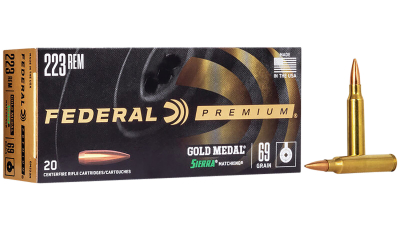 Federal GM3006M Premium Gold Medal 30-06Springfield 168gr Sierra MatchKing BTHP 20 Per Box/10 Case