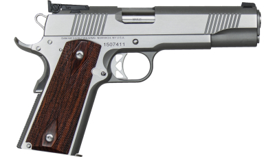 Dan Wesson 01900 Pointman Seven *CA Compliant 45 ACP 8+1 5" Stainless Steel Barrel, Brushed Stainless Steel Serrated Slide, Frame w/Beavertail, Wood Grip