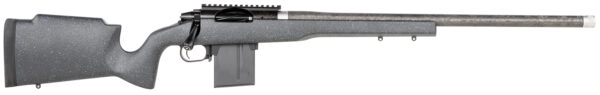 Proof Research 137857 Elevation MTR 2.0 6.5 PRC 22" Carbon Fiber Wrapped Match Grade Threaded Barrel, Black Cerakote Picatinny Rail Steel Receiver, Fixed Proof Black Granite Carbon Fiber Stock