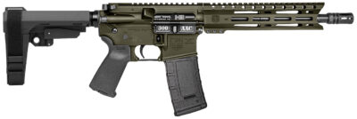 Diamondback DB1916B101 DB15  300 AAC 30+1 10" OD Green Cerakote Heavy Barrel 9" M-LOK Handguard 7075-T6 Aluminum SBA3 Brace Magpul MOE Grip