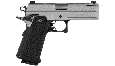 Live Free Armory LFAPF812076 Apollo 11  9mm 17+1 4.15" 416 Stainless Steel Slide Elite Gray Cerakote Black Polymer Grip