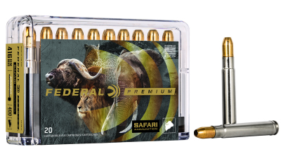 Federal P416RT2 Premium Safari Cape-Shok 416RemMag 400gr Trophy Bonded Sledgehammer Solid 20 Per Box/10 Case