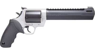 Taurus 2500085RH Raging Hunter  Large Frame 500 S&W Mag 5rd 8.38" Matte Black Ported/Target Crown Barrel, Matte Black Oxide Cylinder, Matte Stainless Steel Frame, Black Rubber Grip