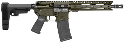 Diamondback DB1916K101 DB15  5.56 NATO 30+1 10" Black Nitride Heavy Threaded Barrel, OD Green Cerakote Picatinny Rail Aluminum Receiver, 9" M-LOK Handguard SB Tactical Brace & Black Magpul MOE Grip