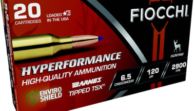 Fiocchi 65CMTTSX Hyperformance 6.5Creedmoor 120gr Barnes Tipped TSX 20 Per Box/10 Case