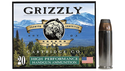Grizzly Ammo GC45C+P10   45Colt+P 300gr Bonded Flat Point 20 Per Box/10 Case
