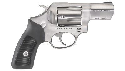 Ruger 5783 SP101  9mm Luger  2.25" Barrel 5rd Triple-Locking Cylinder, Satin Stainless Steel, Cushioned Rubber With Synthetic Insert Grip, Transfer Bar Safety