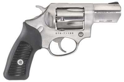 Ruger 5783 SP101  9mm Luger  2.25" Barrel 5rd Triple-Locking Cylinder, Satin Stainless Steel, Cushioned Rubber With Synthetic Insert Grip, Transfer Bar Safety