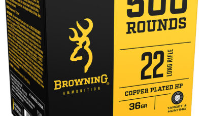 Browning Ammo B194122000 BPR Performance Rimfire 22 LR 36 gr Plated Hollow Point 500 Per Box/ 4 Cs